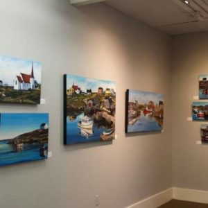 paintings of Peggy's Cove on display at Teichert gallery