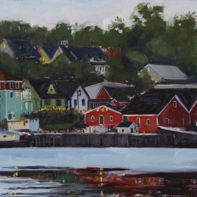 "Lunenburg at Dawn" 10X12 oil, SOLD