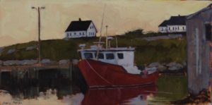 harbour mist in the evening in Peggy's cove